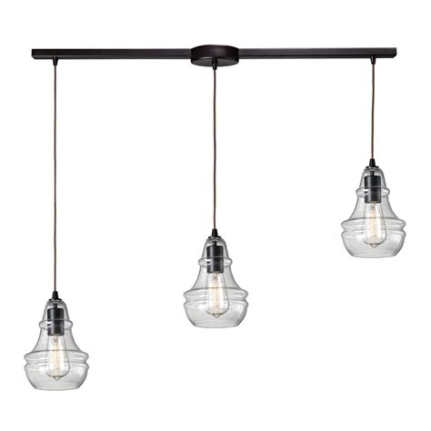 Multi Light Pendant Light With Clear Glass And 3 Lights 60047 3l