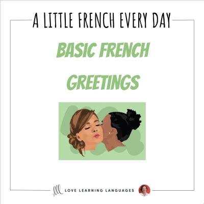 Basic French Greetings - Love Learning Languages