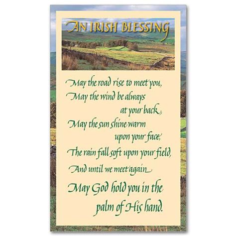 An Irish Blessing Prayer Card