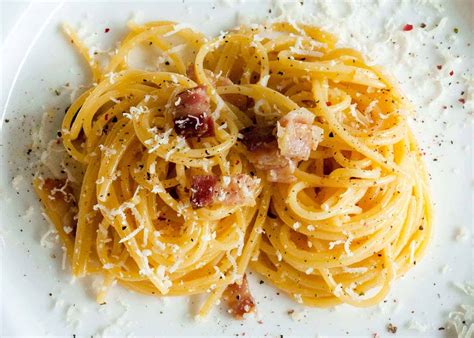 Spaghetti Alla Carbonara Ein Klassiker Der Römischen Küche