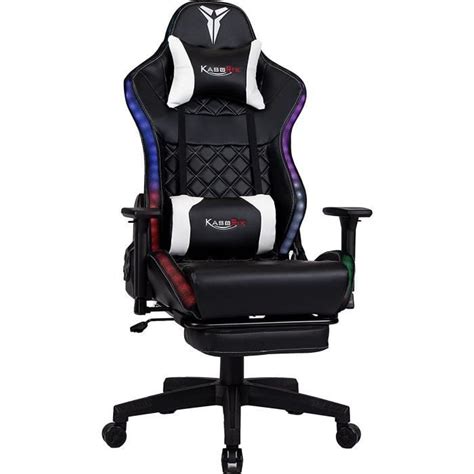 Rgb Fauteuil Gamer Gaming Fauteuil De Bureau Ergonomique Chaise De