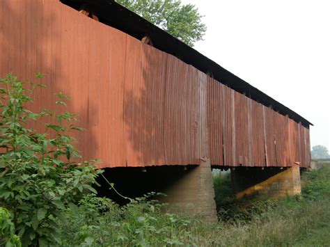 Indiana Covered Bridge 14 26 01 Old Red Gibson County Travel Photos