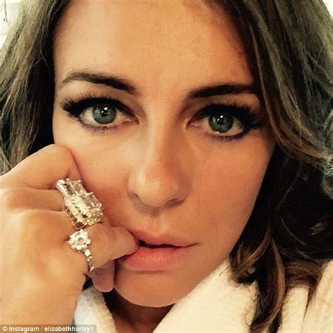 Elizabeth Hurley Shows Off Her Legs In Selfie On The Set Of The Royals Daily Mail Online