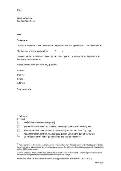 Landlord Terminate Lease Letter For Your Needs Letter Template Collection