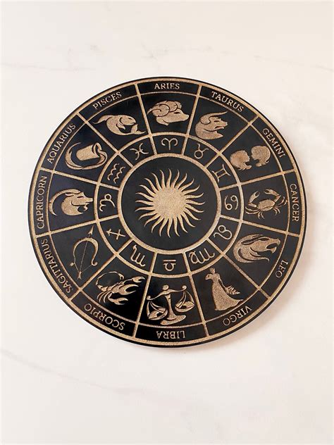8 Zodiac Wheel Astrology Celestial Altar Decor Spirituality Etsy