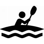 Kayak Clip Icon Svg Icons Silhouette Water