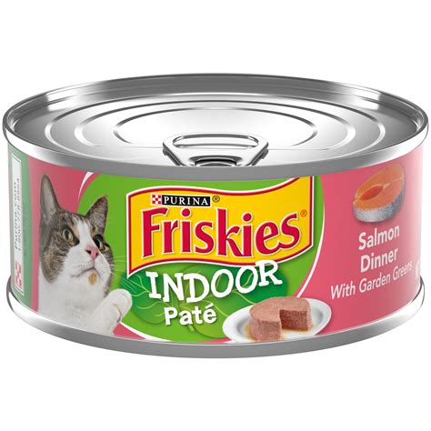 24 Pack Friskies Indoor Pate Wet Cat Food Indoor Salmon Dinner With