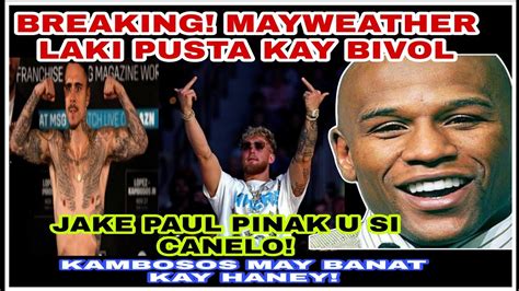 BREAKING NEWS MAYWEATHER LAKI PANALO SA PAGKATALO NI CANELO Vs BiVOL JAKE PAUL INASAR SI