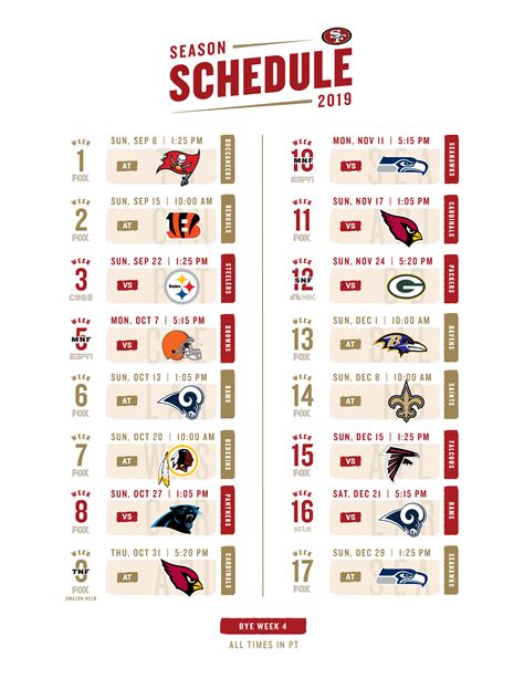 Tampa Bay Buccaneers Printable Schedule 2020 Example Calendar Printable