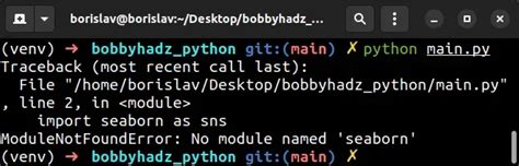 ModuleNotFoundError No Module Named Seaborn In Python Bobbyhadz