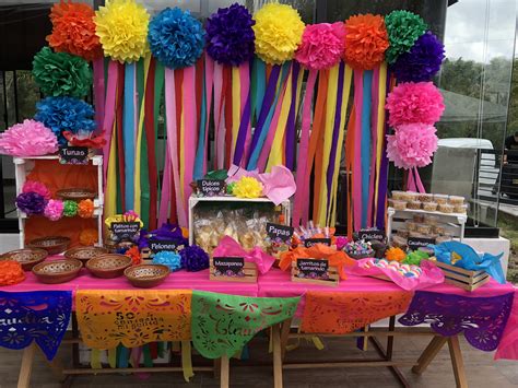 Fiesta Mexicana Mesa Dulces Mexicana Decoración Mexicana Fiesta