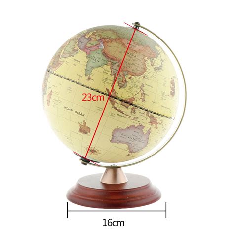 23cm Dia Led Light World Earth Globe Map Geography Educational Toy With