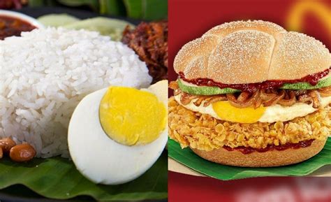 The nasi lemak burger cost $5.95, while the extra value meal goes for $7.80. McD Malaysia Unveils the Nasi Lemak Burger! | TallyPress