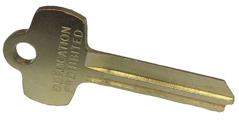 Delta Lock Key Blank For Use With Sfic Cores G Nickel Silver