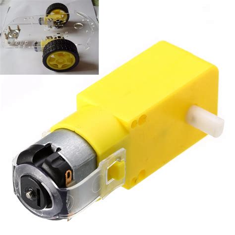 Equipement électrique D Essai Dc 3v 6v Dual Axis Gear Motor 2 Axis Tt Motor Reducer Motor Fr