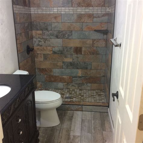 See more ideas about slate bathroom, bathroom design, bathrooms remodel. We installed slate tiles with mosaic shower base and ...