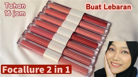 Lipstick Matte Untuk Lebaranfocallure 2in1 Liquid Lipstick Review Tahan 16 Jam Youtube
