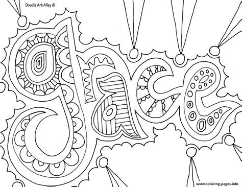 Greeting cards for special occasions is a collection of pictures to print and color, which can be used, for example, as a proof of memory. Grace Word Coloring Pages Printable