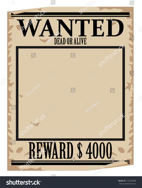 Wanted Poster Template By Shelly360 Teaching Resources