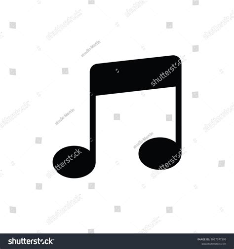 Musical Note Icon Vector Melody Sign Royalty Free Stock Vector