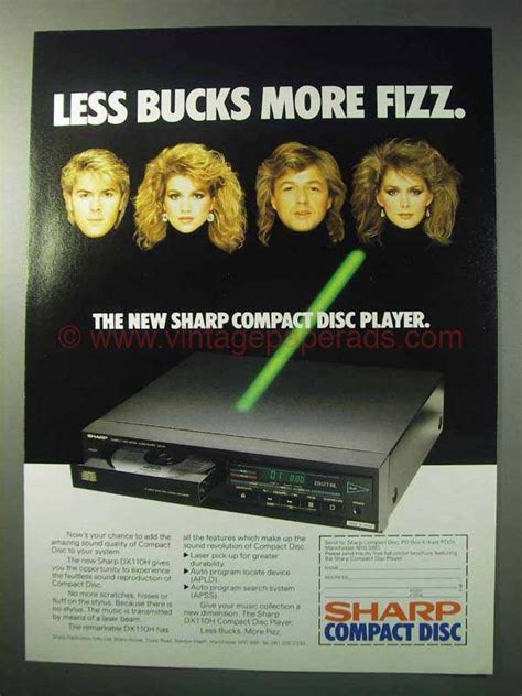 1986 Sharp Dx110h Cd Player Ad Less Bucks More Fizz