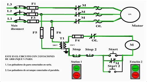 Circuito De Paro Y Arranque De Un Motor Trifasico Reseñas Motor