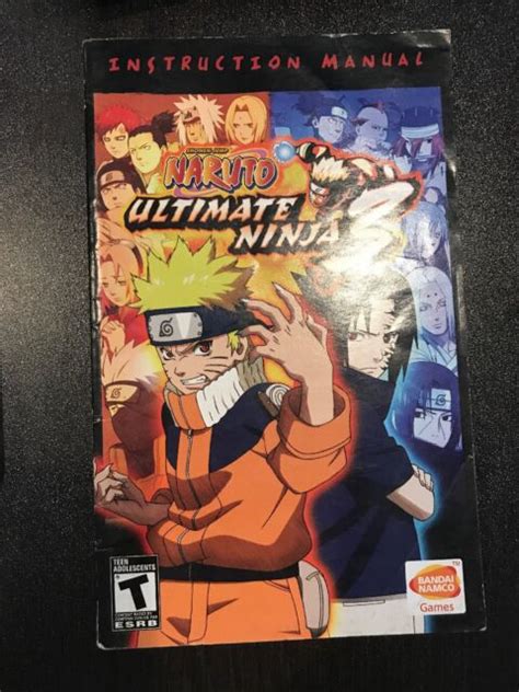 Naruto Ultimate Ninja 3 Playstation 2 Ps2 Instruction Manual Only Ebay