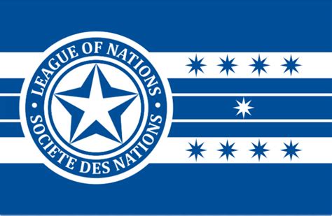Redesigned Flag Of The League Of Nations Rvexillology