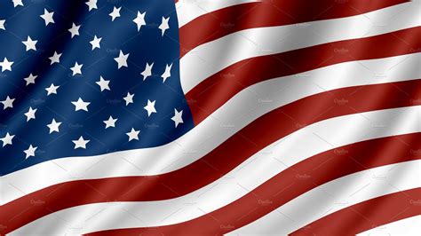 Usa Or American Flag Background Photoshop Graphics ~ Creative Market
