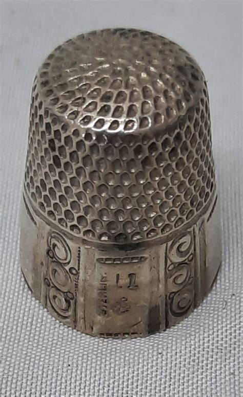 Antique Stern Brothers Sterling Silver Thimble With Anchor Hallmark Etsy