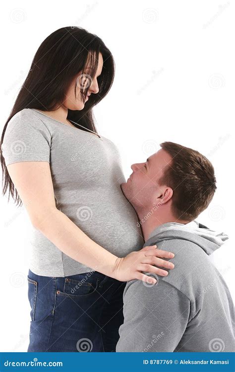 Pregnant Woman With Husband Stock Image Image Of Expect Father 8787769