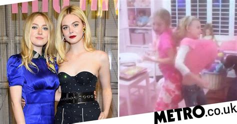 Elle Fanning Shares Throwback Video On Sister Dakota S Birthday Metro News