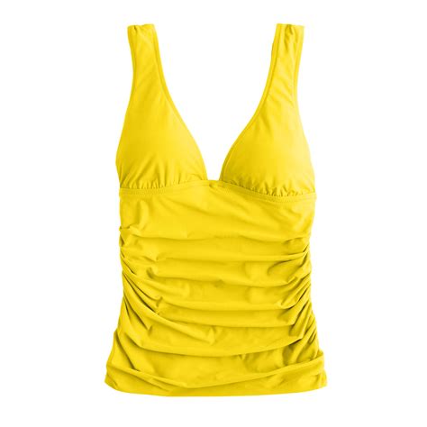 j crew ruched tankini top in yellow crisp yellow lyst free hot nude porn pic gallery
