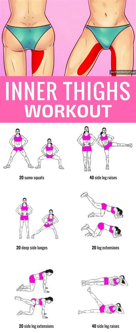10 Minutes Inner Thigh Workout To Try At Home Beginner Workouts