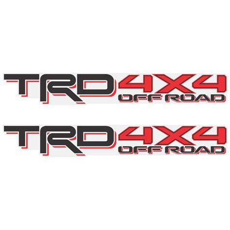 Buy Trd 4x4 Decals For Tacoma Bed Offroad Racing Development Sticker
