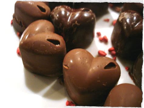Homemade Filled Chocolate Hearts Homemade Chocolate Chocolate