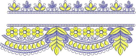 Lace Border Embroidery Design Border Embroidery Designs Embroidery