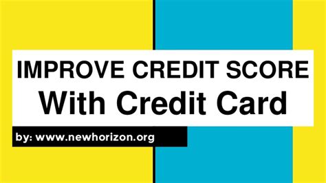 Credit cards are one of the easiest types of debt you can take on. Improve Credit Score With Credit Card