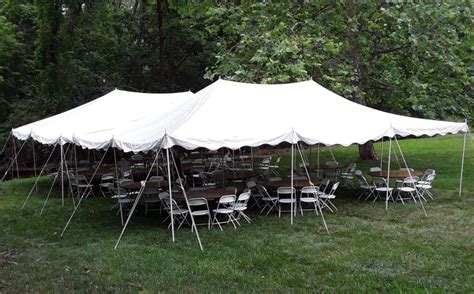 20 X 30 Tent Rental Package Includes Tables Chairs And Linens