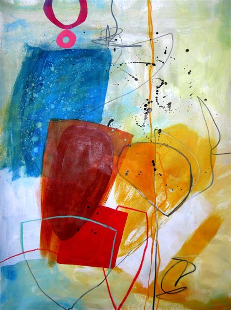 Collage Journeys Abstract Jane Davies Abstract Watercolor Art