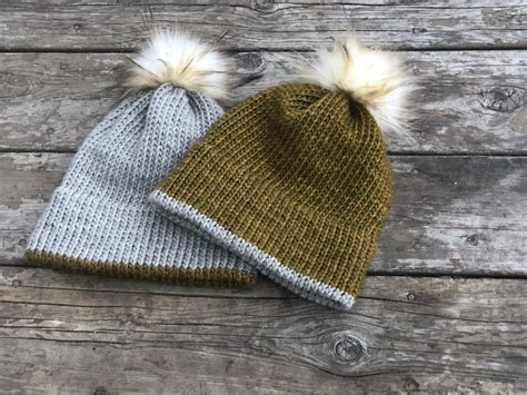 Double Brim Hat Knitting Pattern Written Pattern And Tutorial