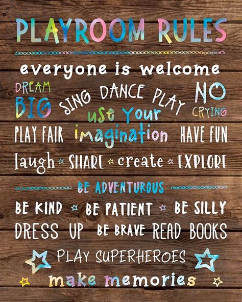 Playroom Rules Poster Print By Cad Designs Item Varpdx40038