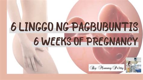 6 Weeks Of Pregnancy Ika 6 Na Linggo Ng Pagbubuntis 6th Week Of Pregnancy Youtube