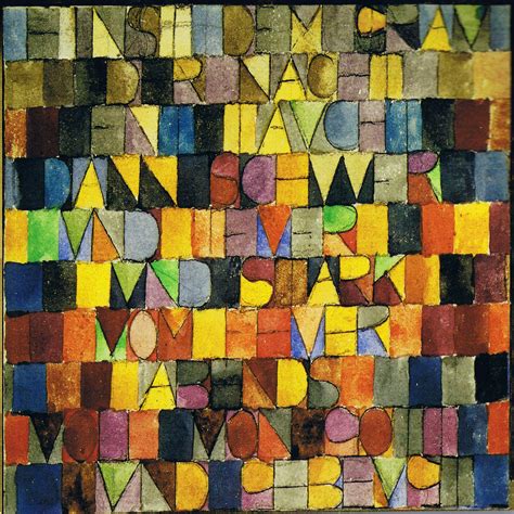 Bricks And Wood School Art Activities Paul Klee Inspirational Lyrics