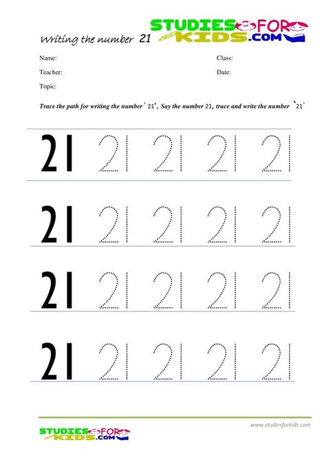 Number 21 Tracing Worksheets Worksheet On Number 24 Preschool Number