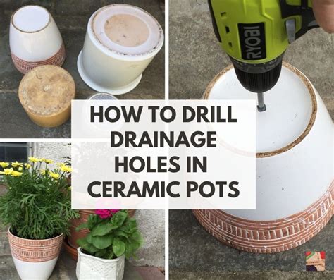 How To Drill A Drainage Hole In A Ceramic Pot Judy Greene Pottery