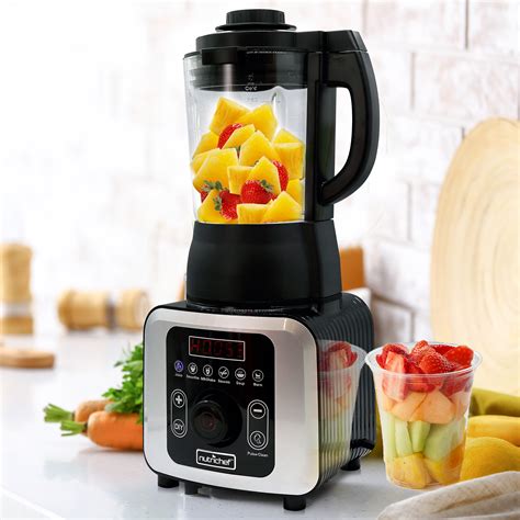 Nutrichef Digital Electric Countertop Heating Blender Food Processor