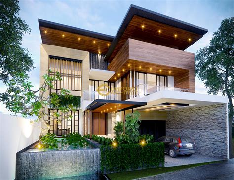 Rumah sebagai tempat tinggal adalah salah satu kebutuhan pokok manusia; Desain Rumah Modern 2 Lantai Bapak Indra di Bandung