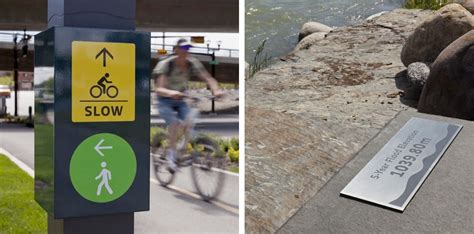 Calgary Riverwalk Pathway System Wayfinding Signage Wayfinding Signage