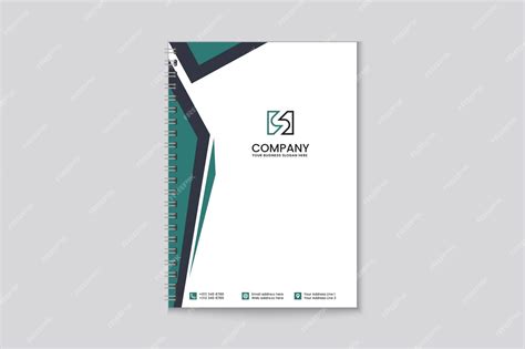 Premium Vector Professional Business Notebook Cover Template